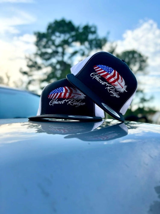 Black/White Yupoong Classic Freedom Feather