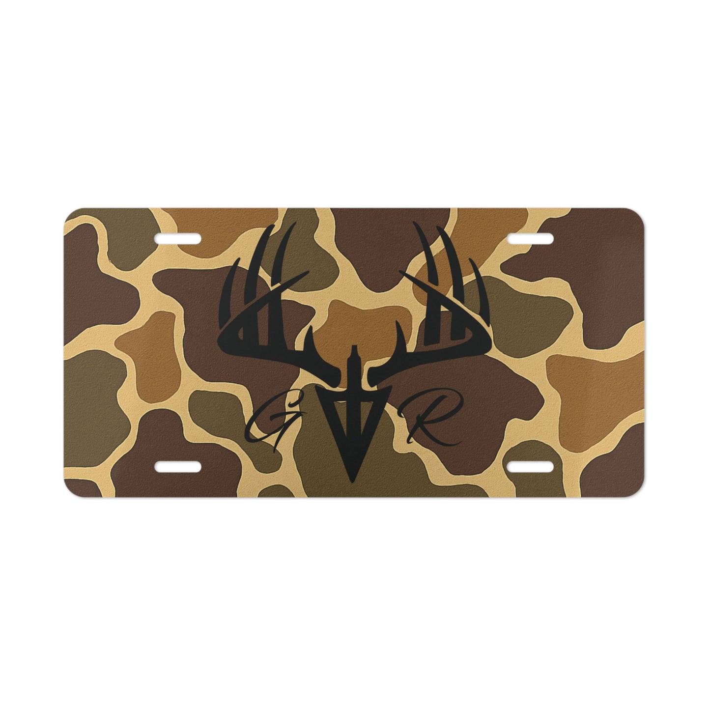 Custom Camouflage Ghost Ridge Buck Vanity Plate