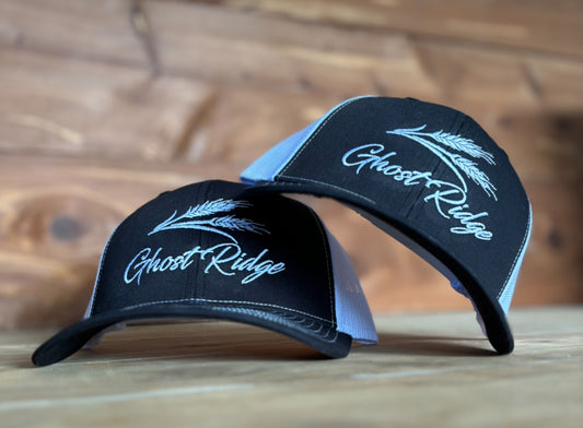 Black/White Richardson 112 GR Wheat Hat