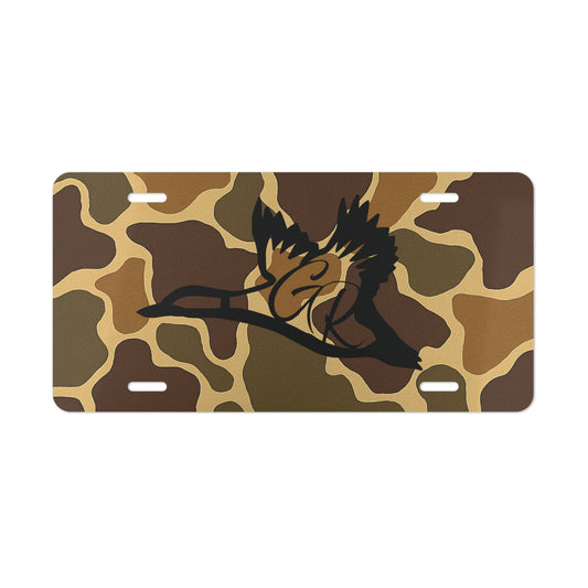Custom Camouflage Ghost Ridge Duck Vanity Plate