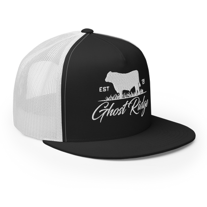 Grey/White Yupoong 6006 Cattle Hat