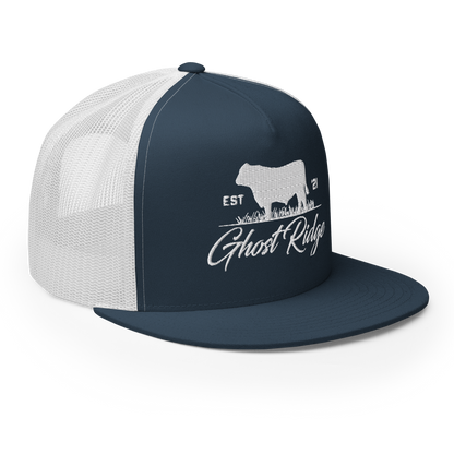 Grey/White Yupoong 6006 Cattle Hat