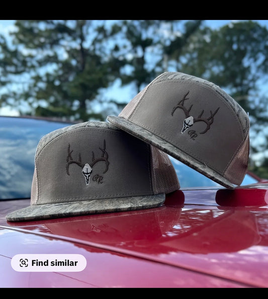 Mossy Oak Bottomland Richardson 168P GR Buck Skull hats